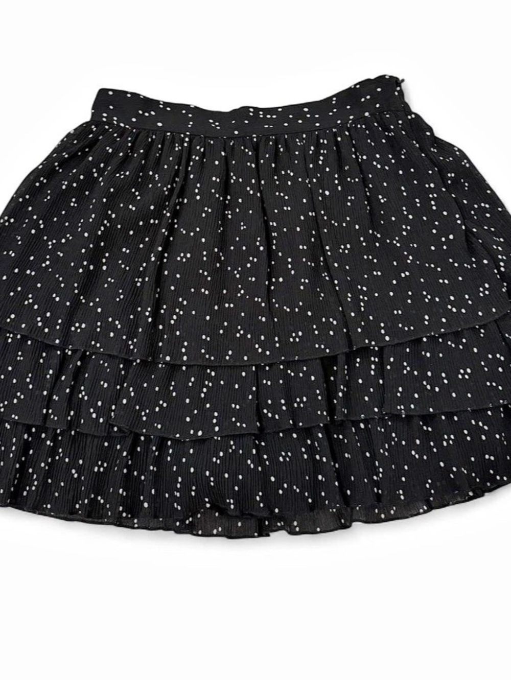 Zara Polka Dot Ruffle Mini Skort M